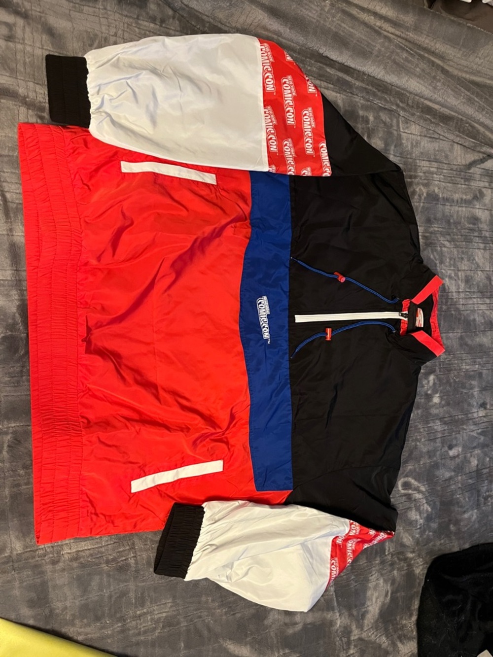 NY Comic Con Men's Windbreaker Jacket - Red/Black/Blue/White